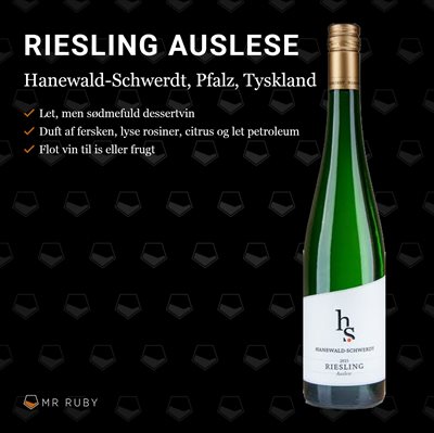 2015 Riesling Auslese, Hanewald-Schwerdt, Pfalz, Tyskland